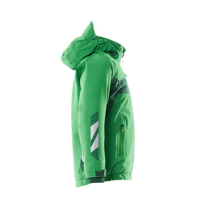 Grass Green-Green - Side - Mascot Childrens-Kids Accelerate Winter Waterproof Jacket