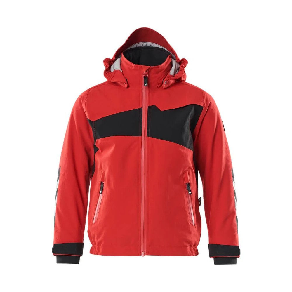 Traffic Red-Black - Front - Mascot Childrens-Kids Accelerate Winter Waterproof Jacket