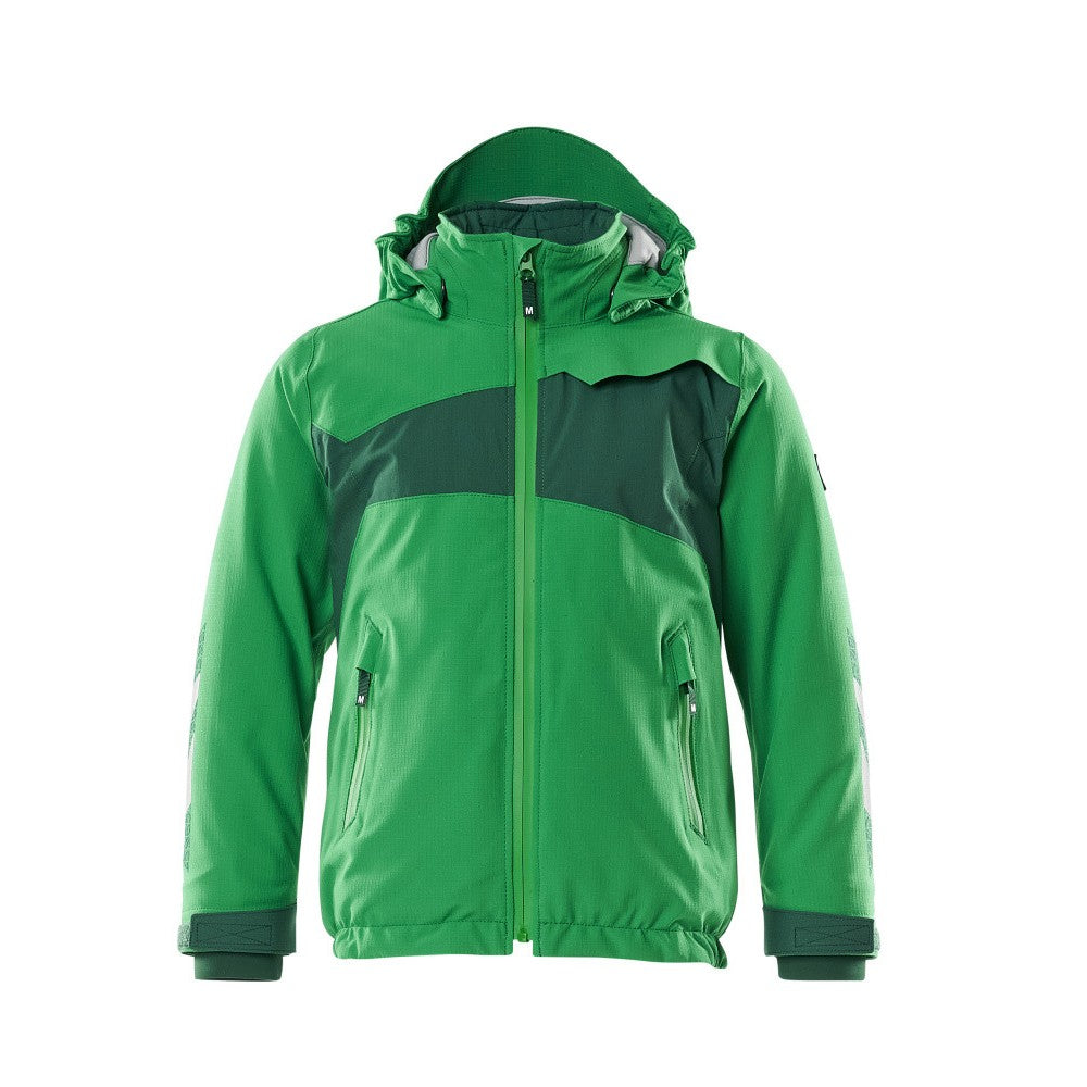 Grass Green-Green - Front - Mascot Childrens-Kids Accelerate Winter Waterproof Jacket