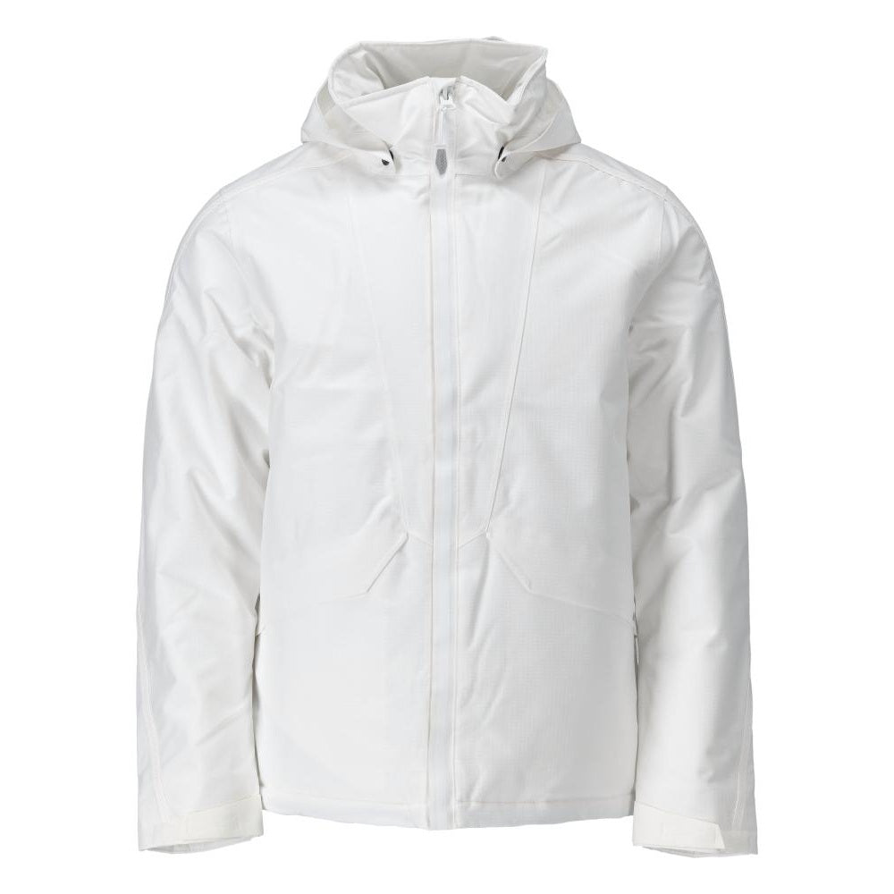 White - Front - Mascot Mens Customised Polyester Winter Jacket