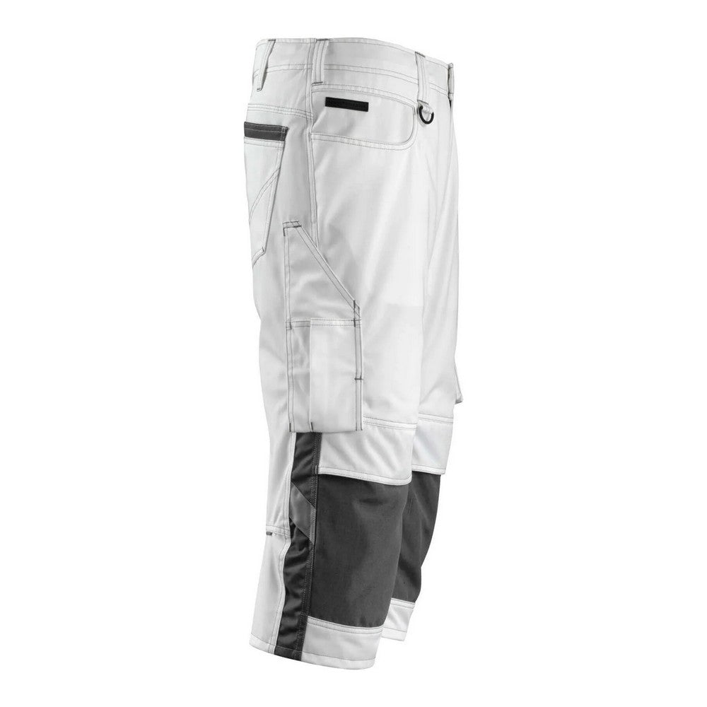 White-Dark Anthracite - Back - Mascot Mens Unique Knee Pad Pockets Work Trousers