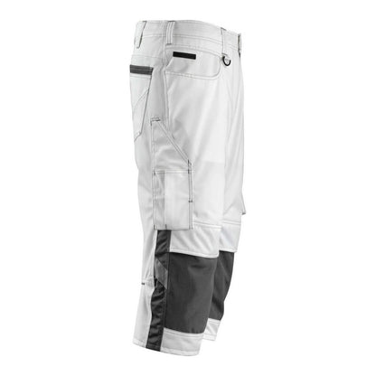 White-Dark Anthracite - Back - Mascot Mens Unique Knee Pad Pockets Work Trousers