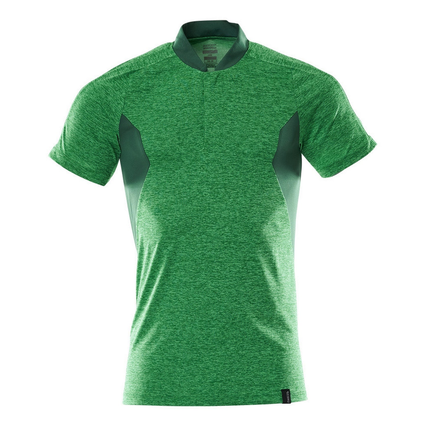Grass Green-Green - Front - Mascot Mens Accelerate Polo Shirt