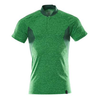 Grass Green-Green - Front - Mascot Mens Accelerate Polo Shirt
