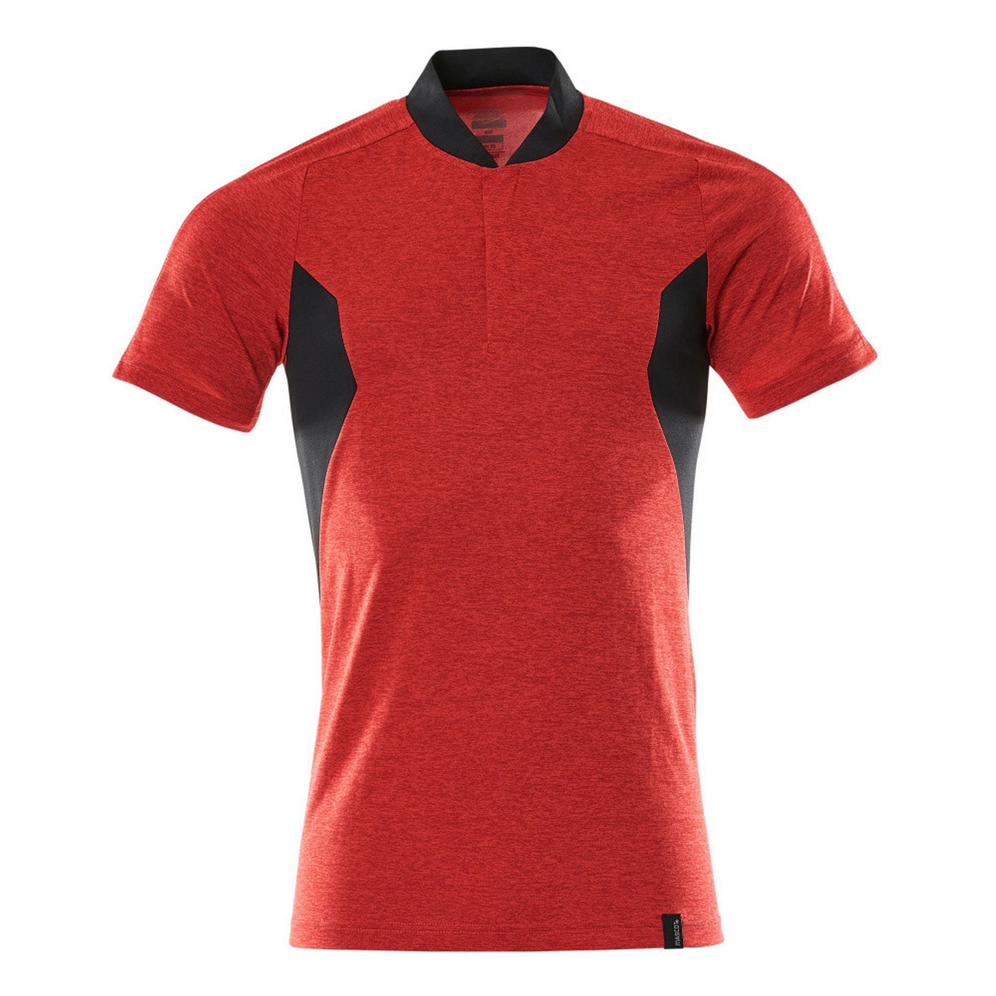Traffic Red-Black - Front - Mascot Mens Accelerate Polo Shirt
