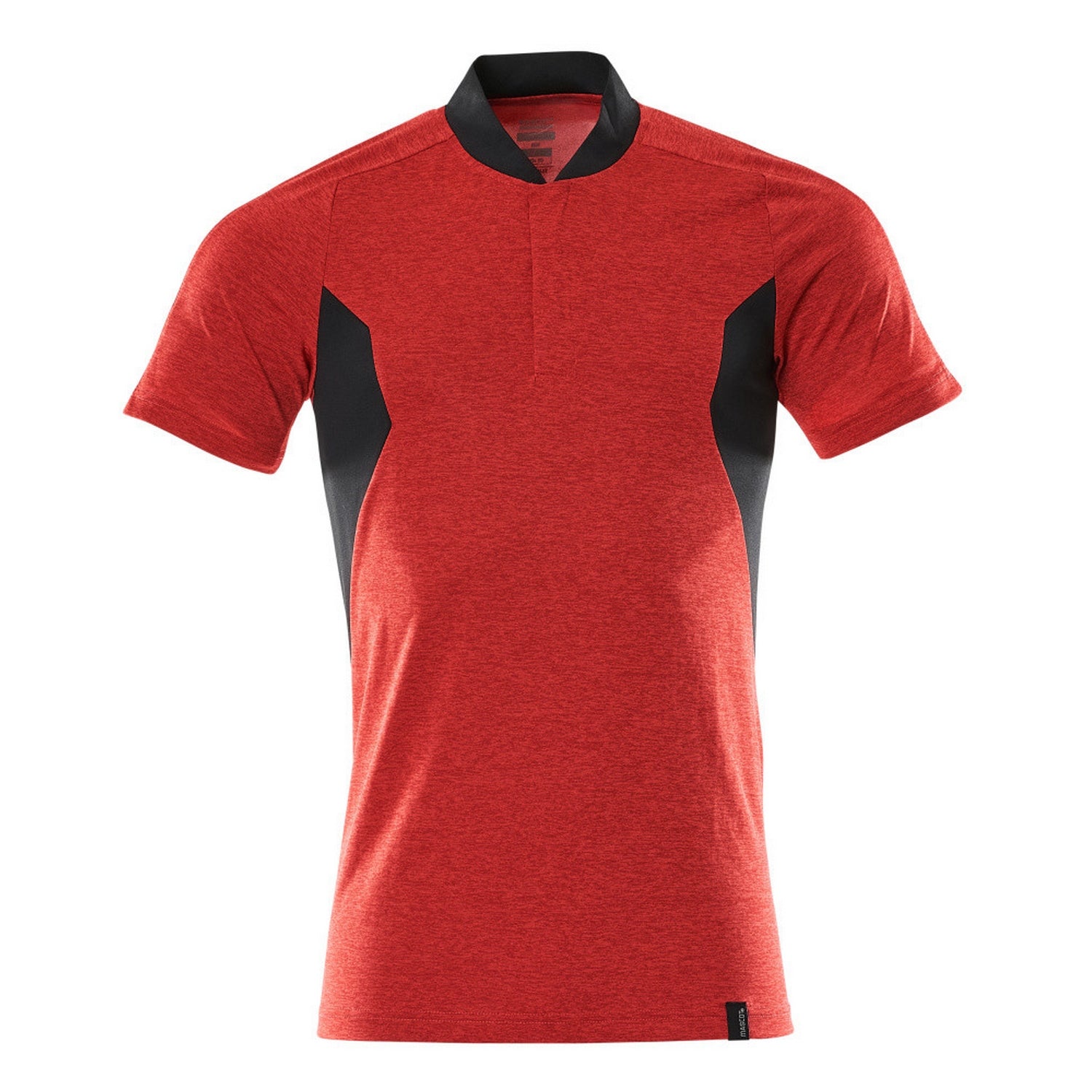 Traffic Red-Black - Front - Mascot Mens Accelerate Polo Shirt
