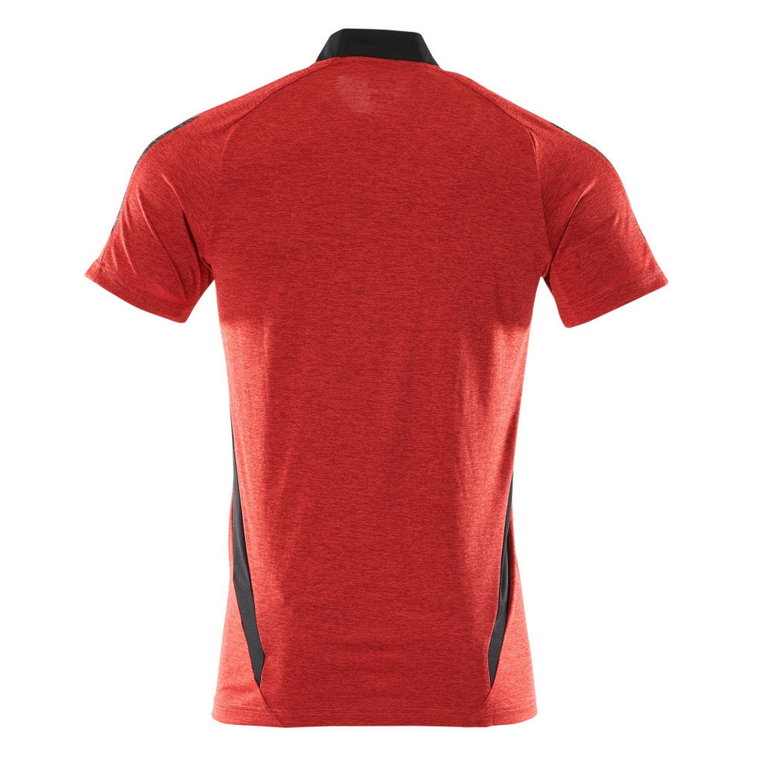 Traffic Red-Black - Back - Mascot Mens Accelerate Polo Shirt