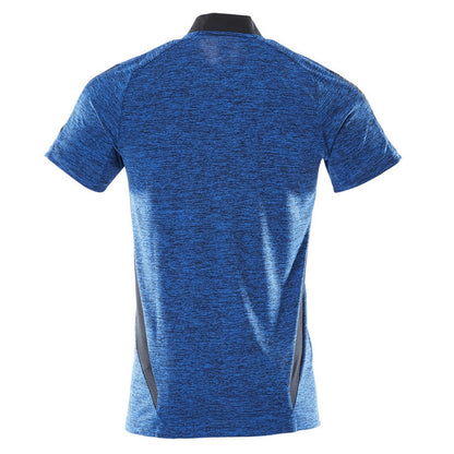 Azure Blue-Dark Navy - Back - Mascot Mens Accelerate Polo Shirt