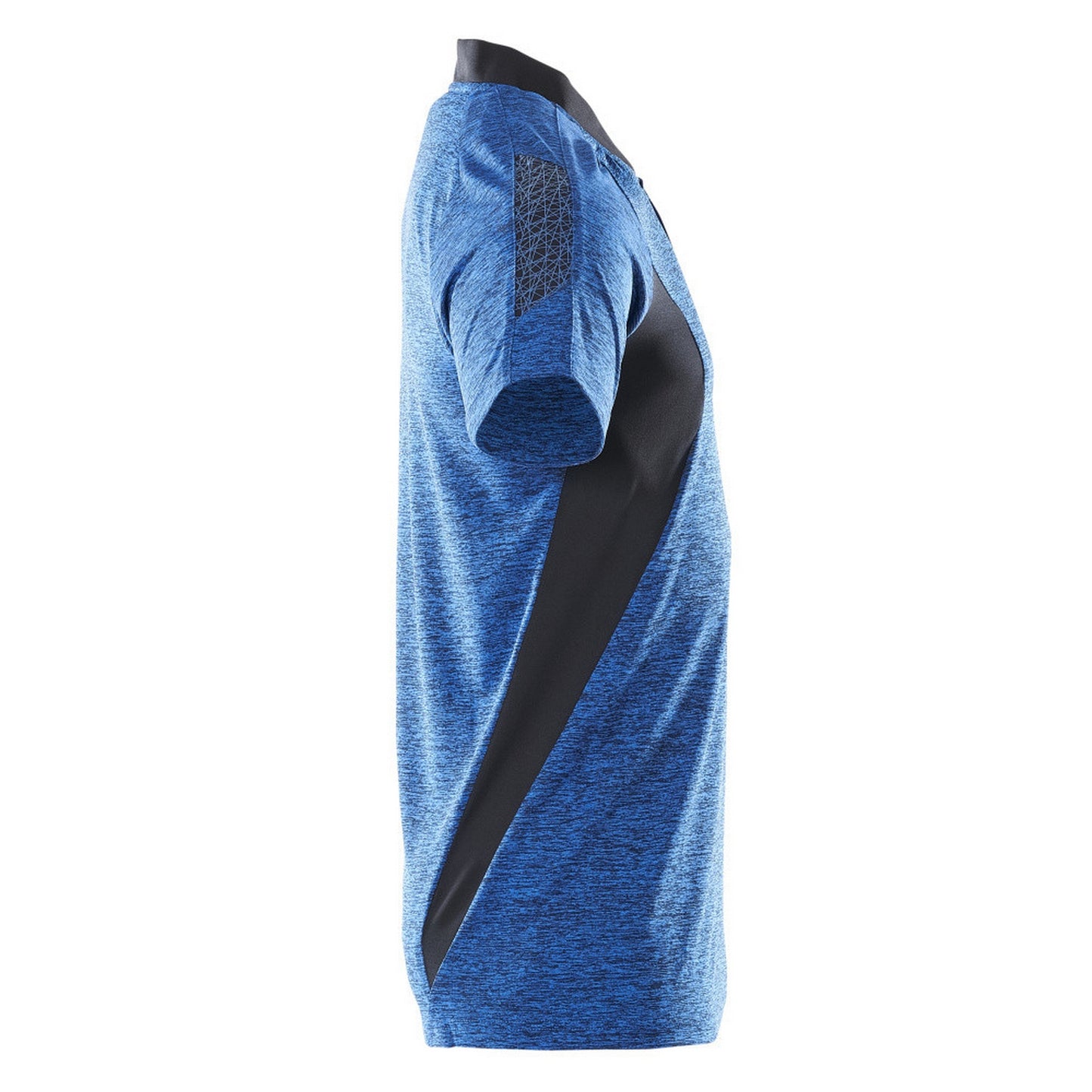 Azure Blue-Dark Navy - Side - Mascot Mens Accelerate Polo Shirt