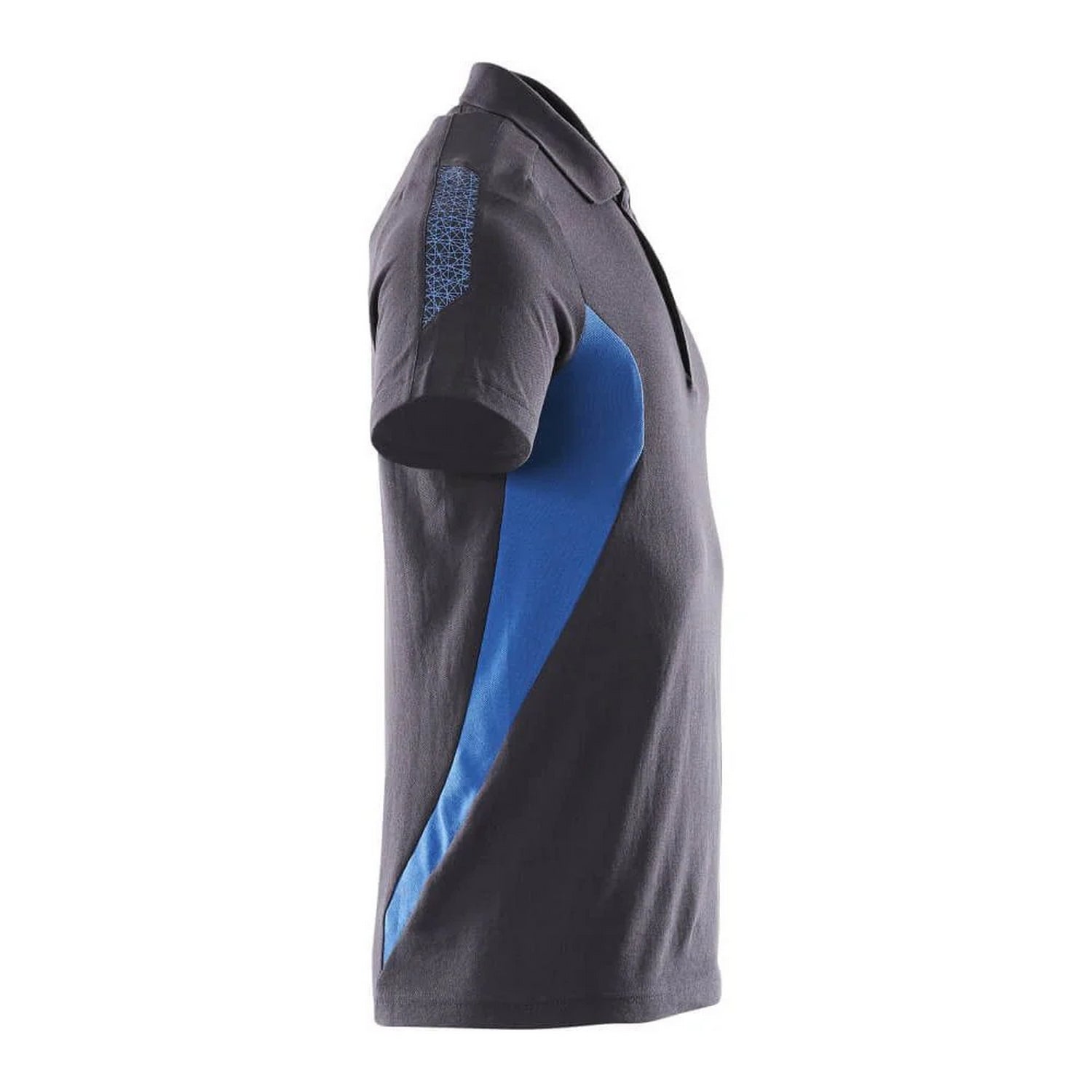 Dark Navy-Azure Blue - Back - Mascot Mens Accelerate Polo Shirt