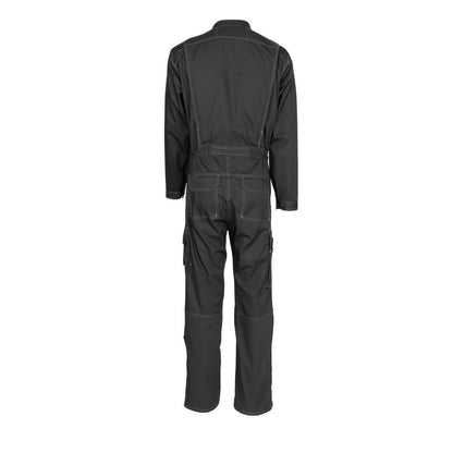 Black - Back - Mascot Mens Akron Knee Pad Pockets Boiler Suit