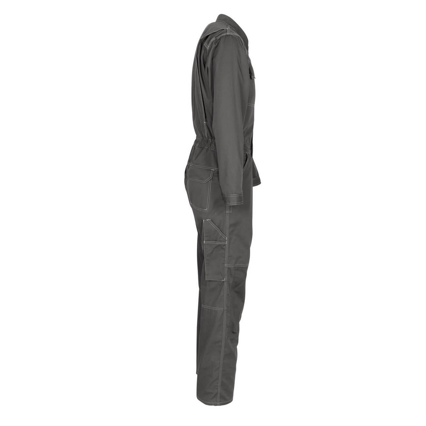 Dark Anthracite - Side - Mascot Mens Akron Knee Pad Pockets Boiler Suit