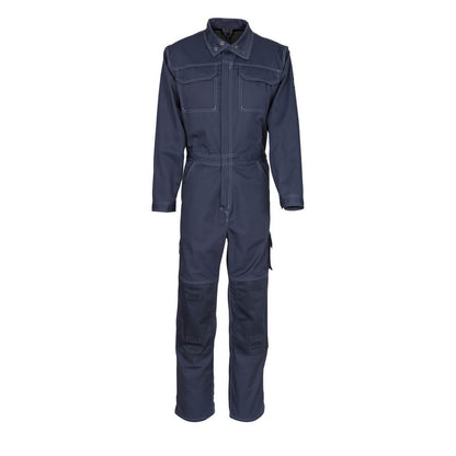 Dark Navy - Front - Mascot Mens Akron Knee Pad Pockets Boiler Suit