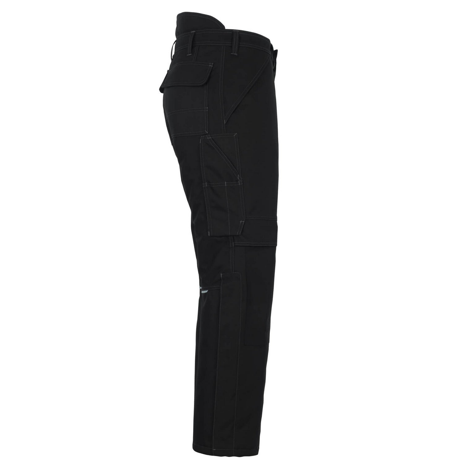 Black - Side - Mascot Mens Industry Work Trousers