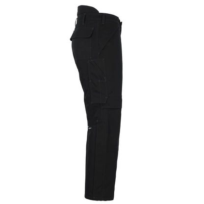 Black - Side - Mascot Mens Industry Work Trousers