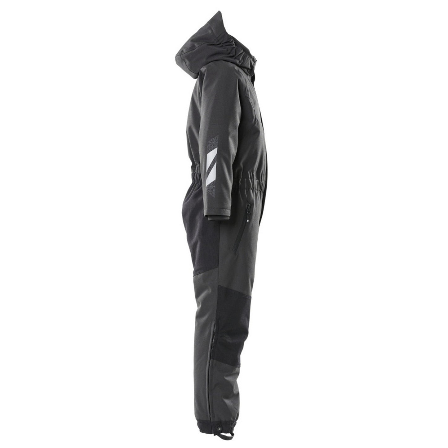 Black - Side - Mascot Childrens-Kids Accelerate Snowsuit