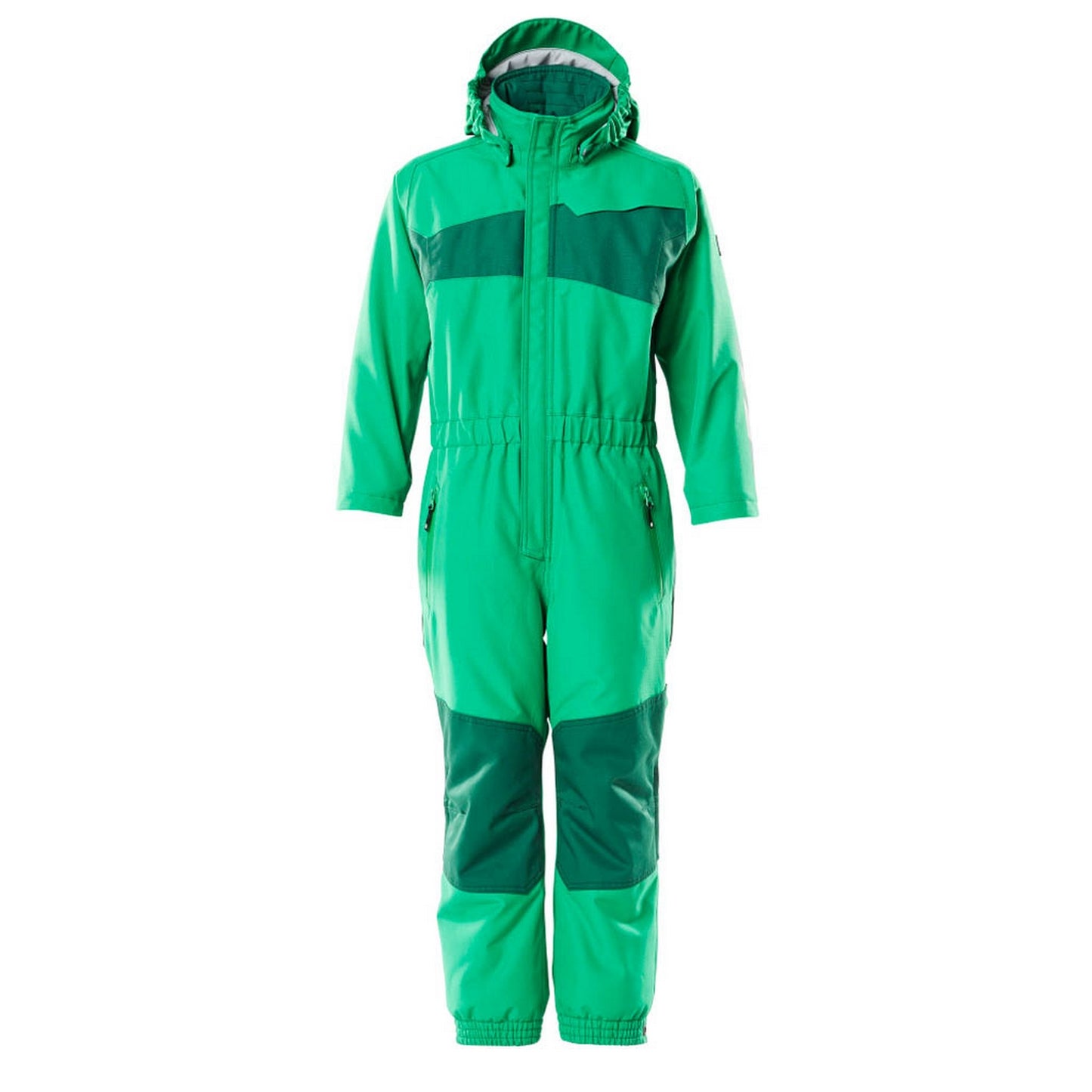 Grass Green-Green - Front - Mascot Childrens-Kids Accelerate Snowsuit