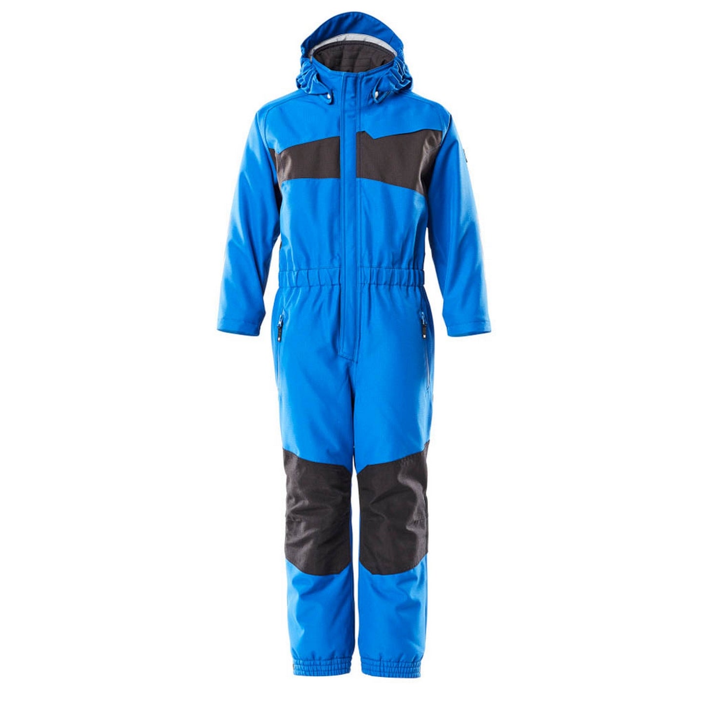 Azure Blue-Dark Navy - Front - Mascot Childrens-Kids Accelerate Snowsuit