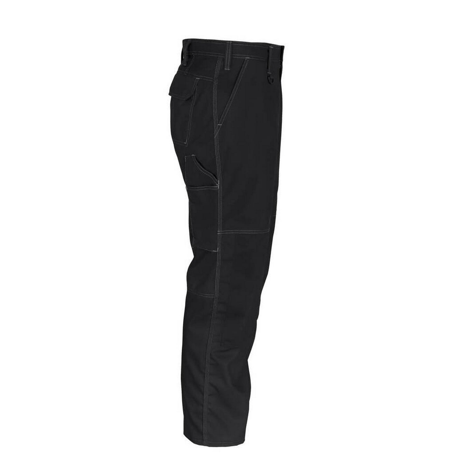 Black - Side - Mascot Mens Pittsburgh Knee Pad Pockets Work Trousers