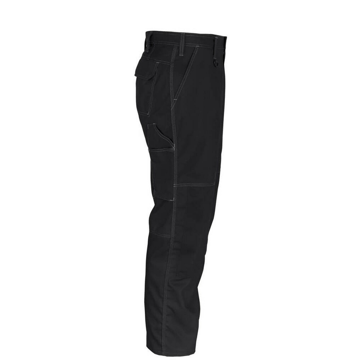 Black - Side - Mascot Mens Pittsburgh Knee Pad Pockets Work Trousers