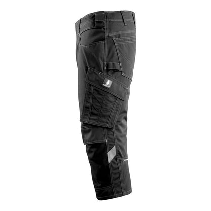 Black - Side - Mascot Mens Unique Knee Pad Pockets Work Trousers