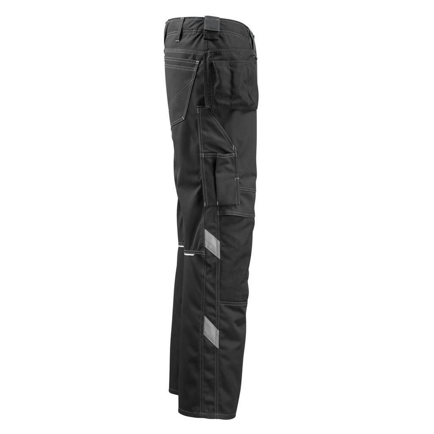 Black - Side - Mascot Mens Unique Holster Pocket Work Trousers