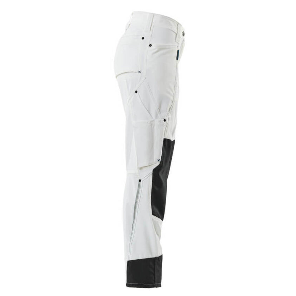 White - Side - Mascot Womens-Ladies Advanced Work Trousers