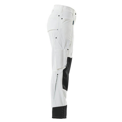 White - Side - Mascot Womens-Ladies Advanced Work Trousers