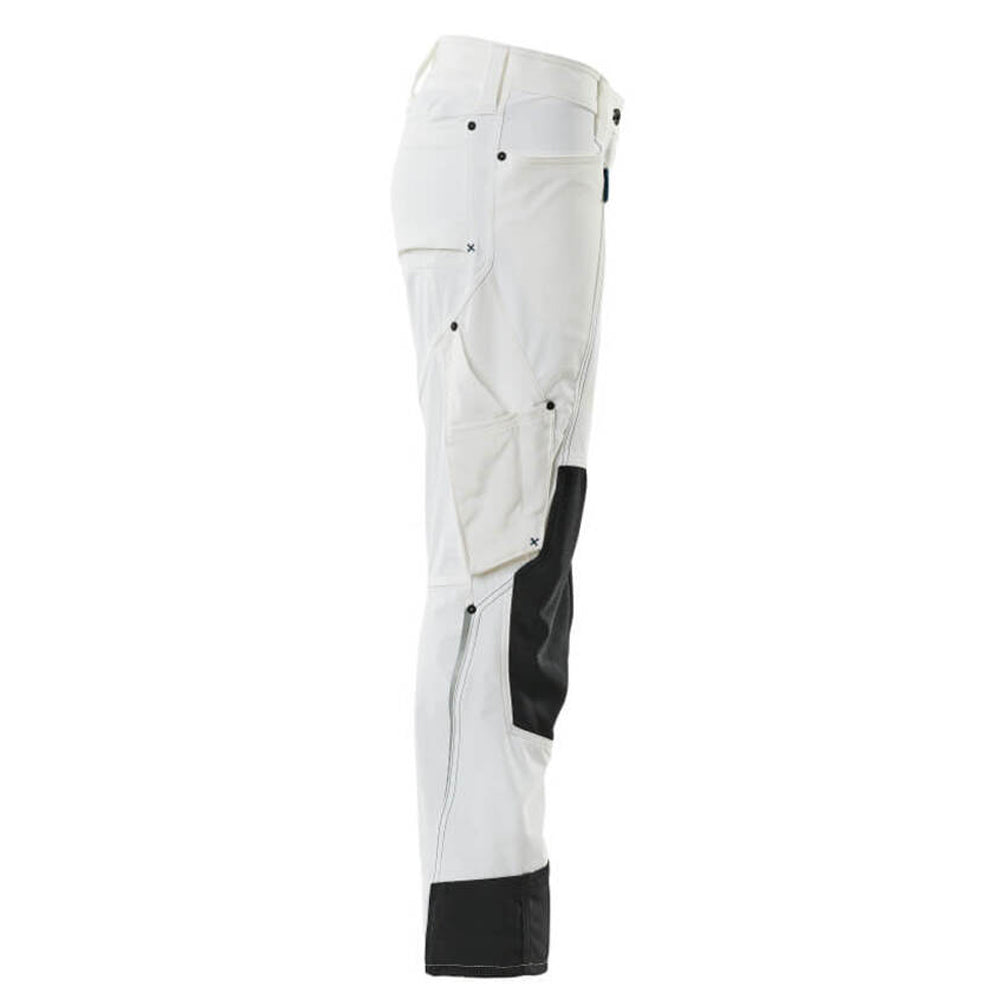 White - Side - Mascot Womens-Ladies Advanced Work Trousers