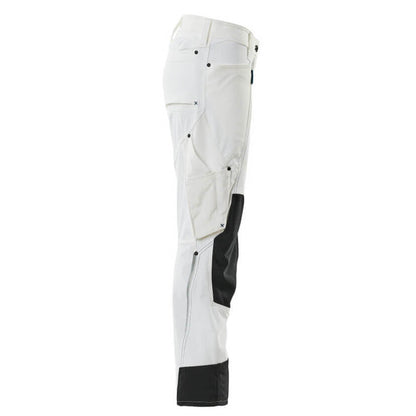 White - Side - Mascot Womens-Ladies Advanced Work Trousers