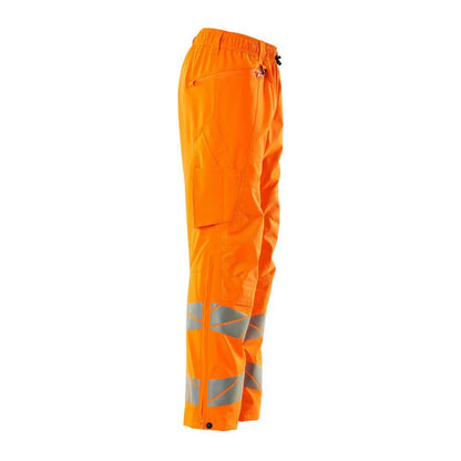 Hi Vis Orange - Back - Mascot Mens Accelerate Safe Hi-Vis Over Trousers