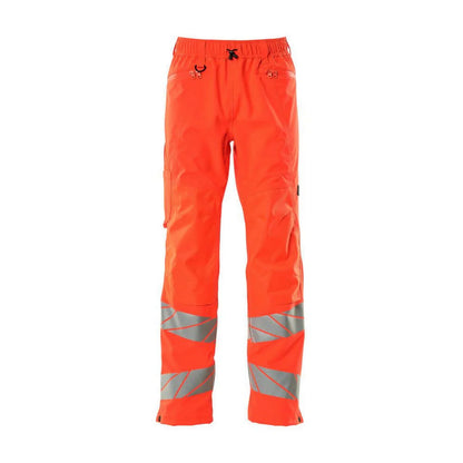 Hi Vis Red - Front - Mascot Mens Accelerate Safe Hi-Vis Over Trousers