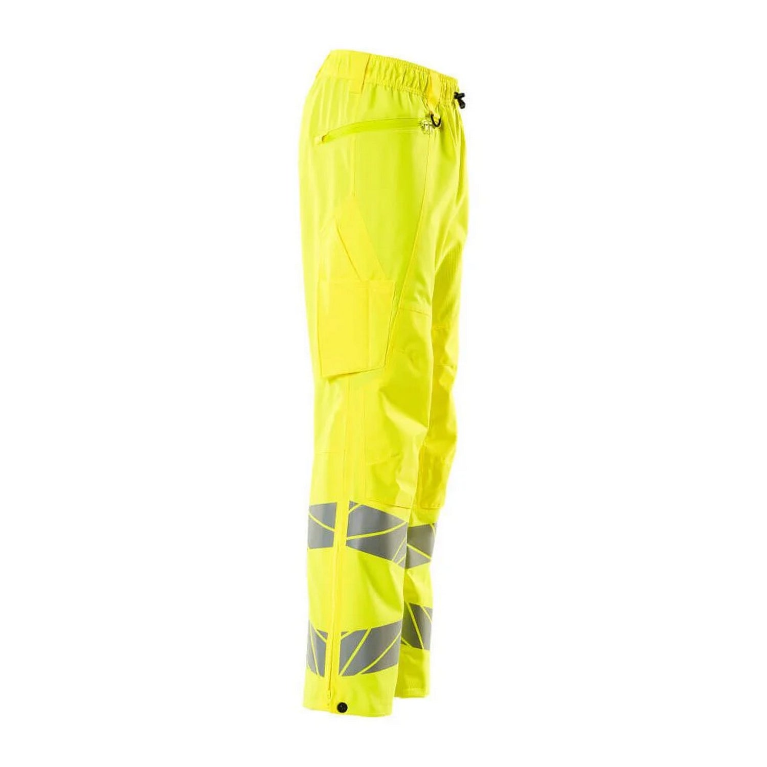 Hi Vis Yellow - Back - Mascot Mens Accelerate Safe Hi-Vis Over Trousers