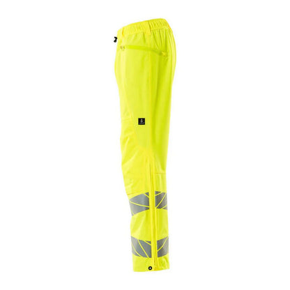 Hi Vis Yellow - Side - Mascot Mens Accelerate Safe Hi-Vis Over Trousers