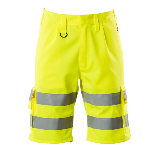Hi Vis Yellow - Front - Mascot Mens Pisa Safety Classic Shorts