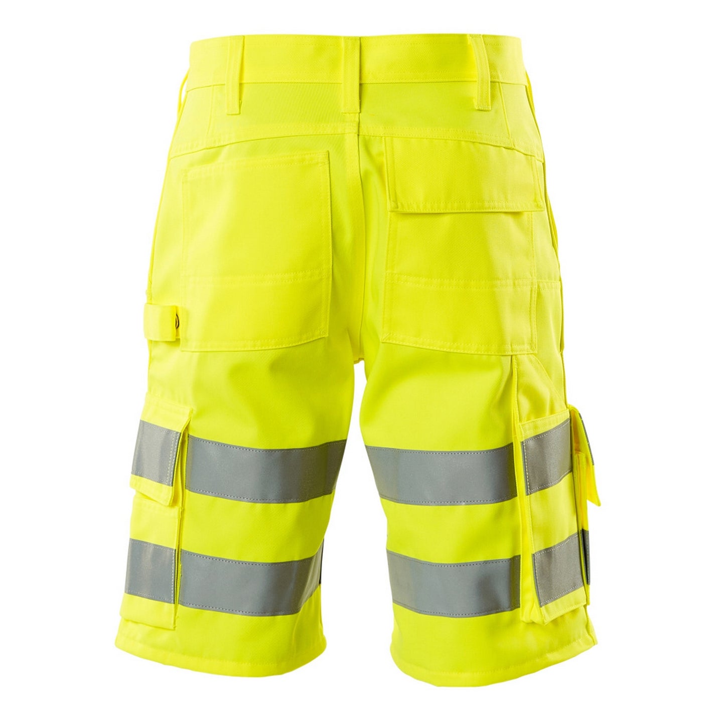 Hi Vis Yellow - Back - Mascot Mens Pisa Safety Classic Shorts