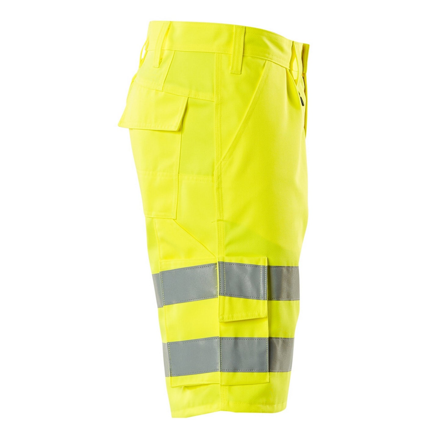 Hi Vis Yellow - Side - Mascot Mens Pisa Safety Classic Shorts