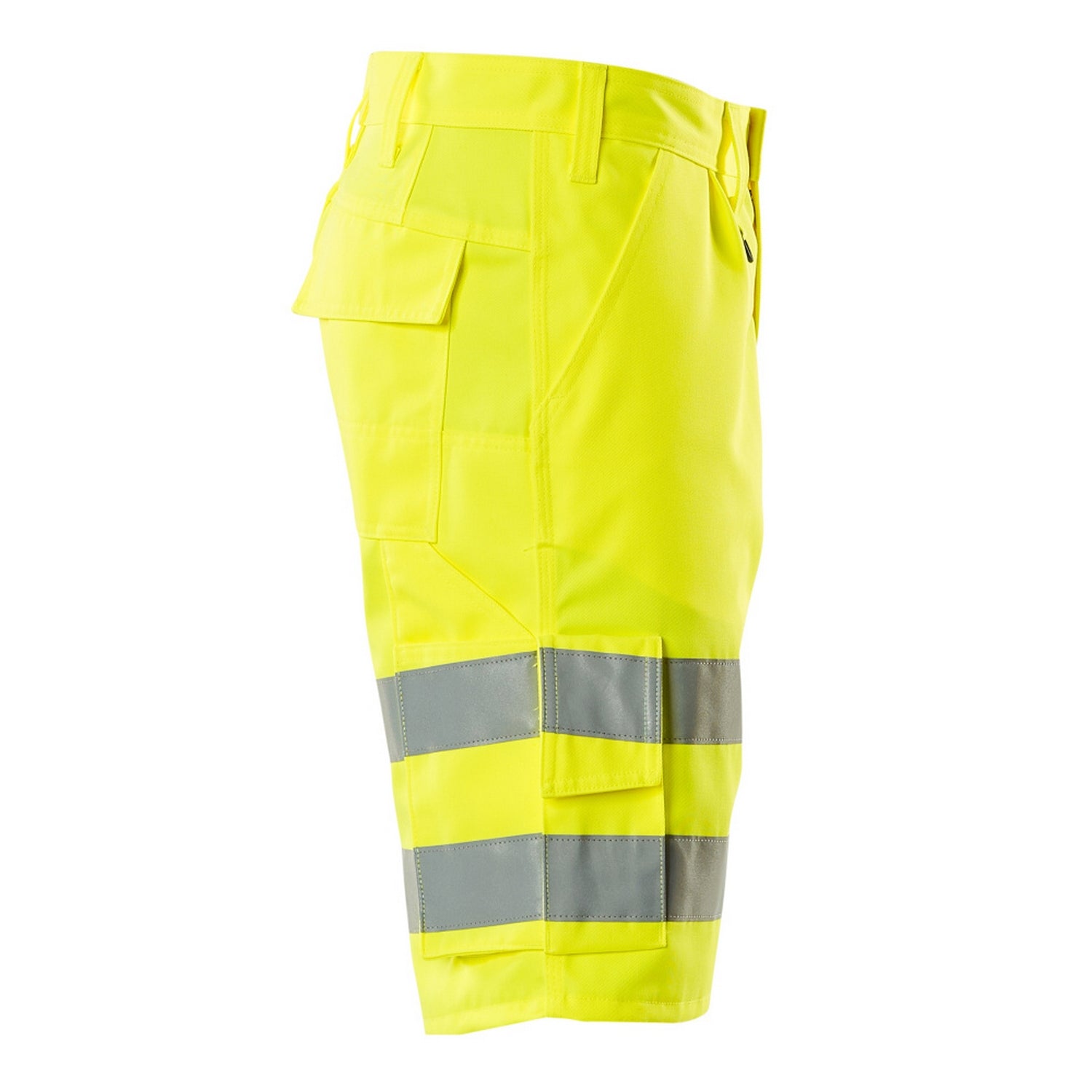 Hi Vis Yellow - Side - Mascot Mens Pisa Safety Classic Shorts