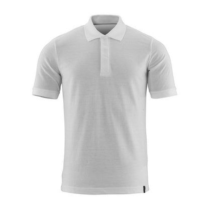 White - Front - Mascot Mens Crossover ProWash Modern Polo Shirt