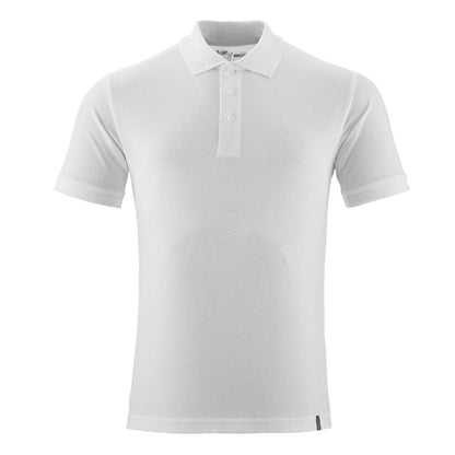 White - Front - Mascot Mens Crossover Plain Polo Shirt