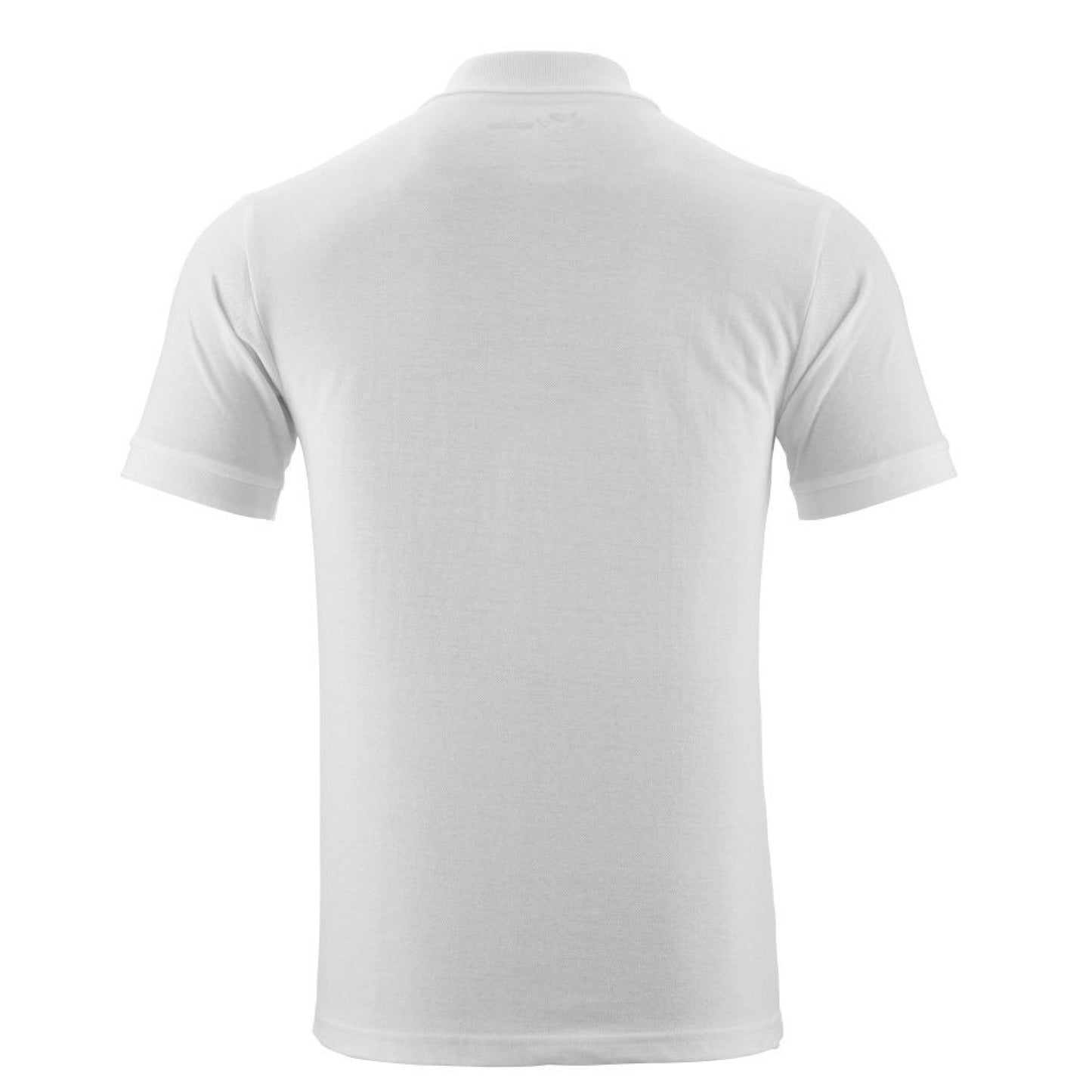 White - Back - Mascot Mens Crossover Plain Polo Shirt