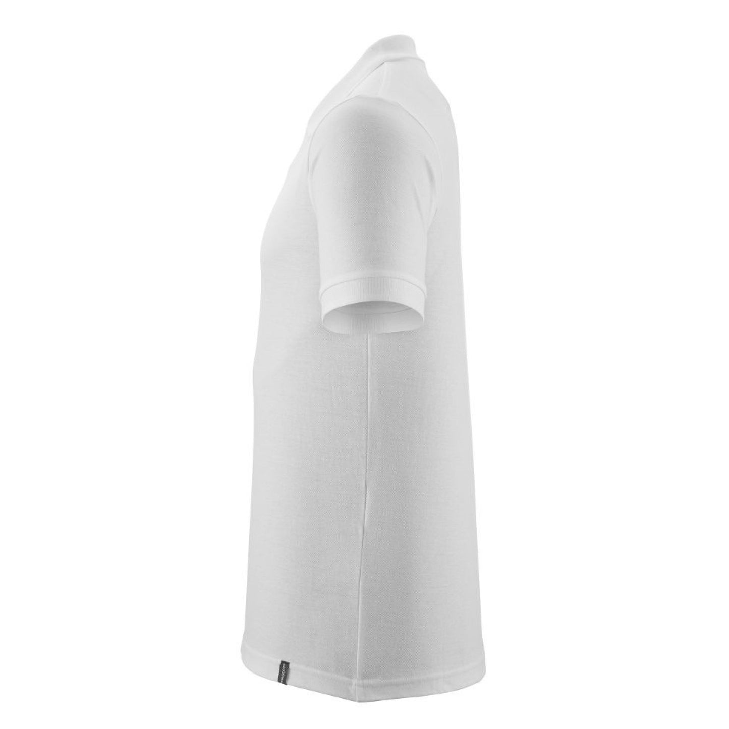 White - Side - Mascot Mens Crossover Plain Polo Shirt