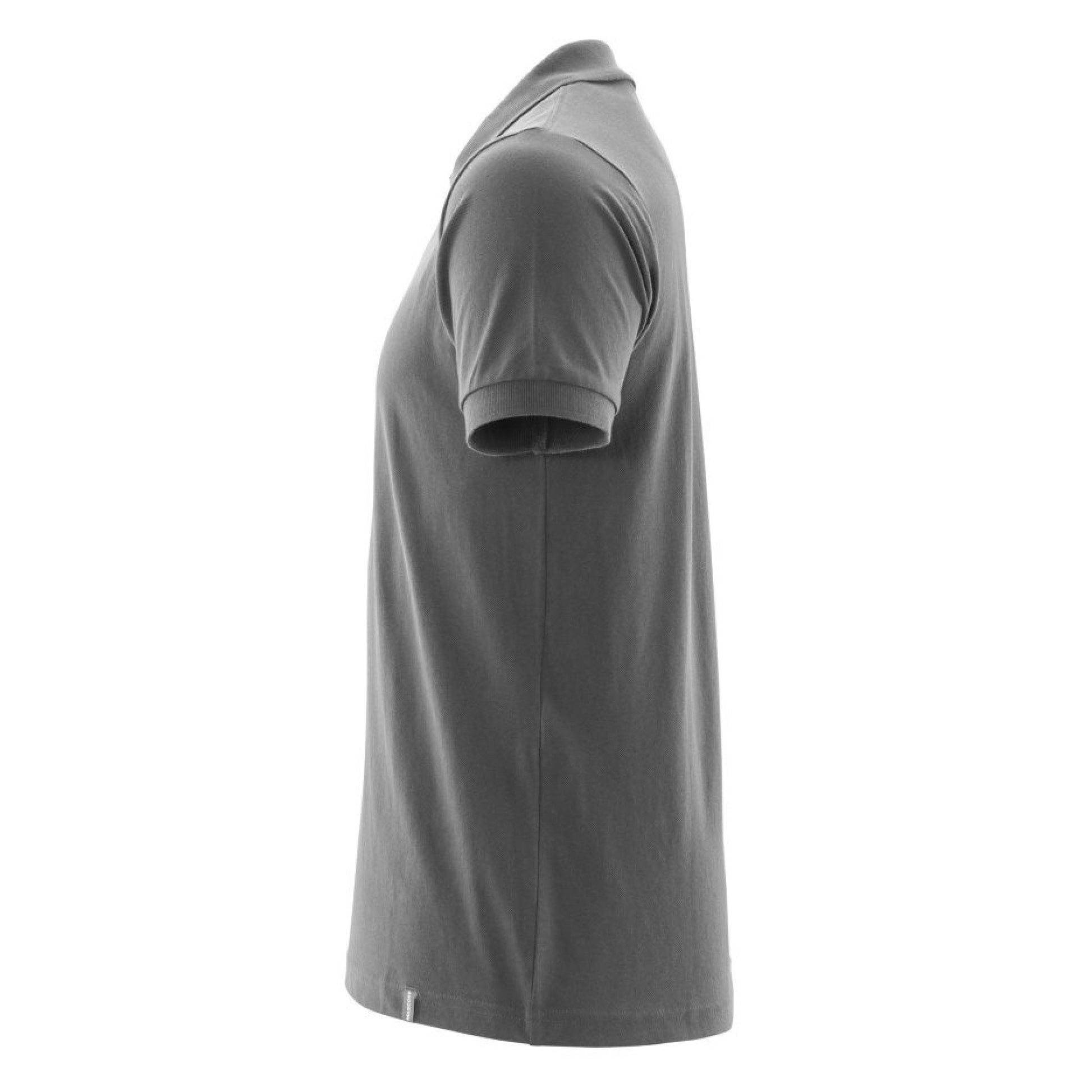 Dark Anthracite - Side - Mascot Mens Crossover Plain Polo Shirt