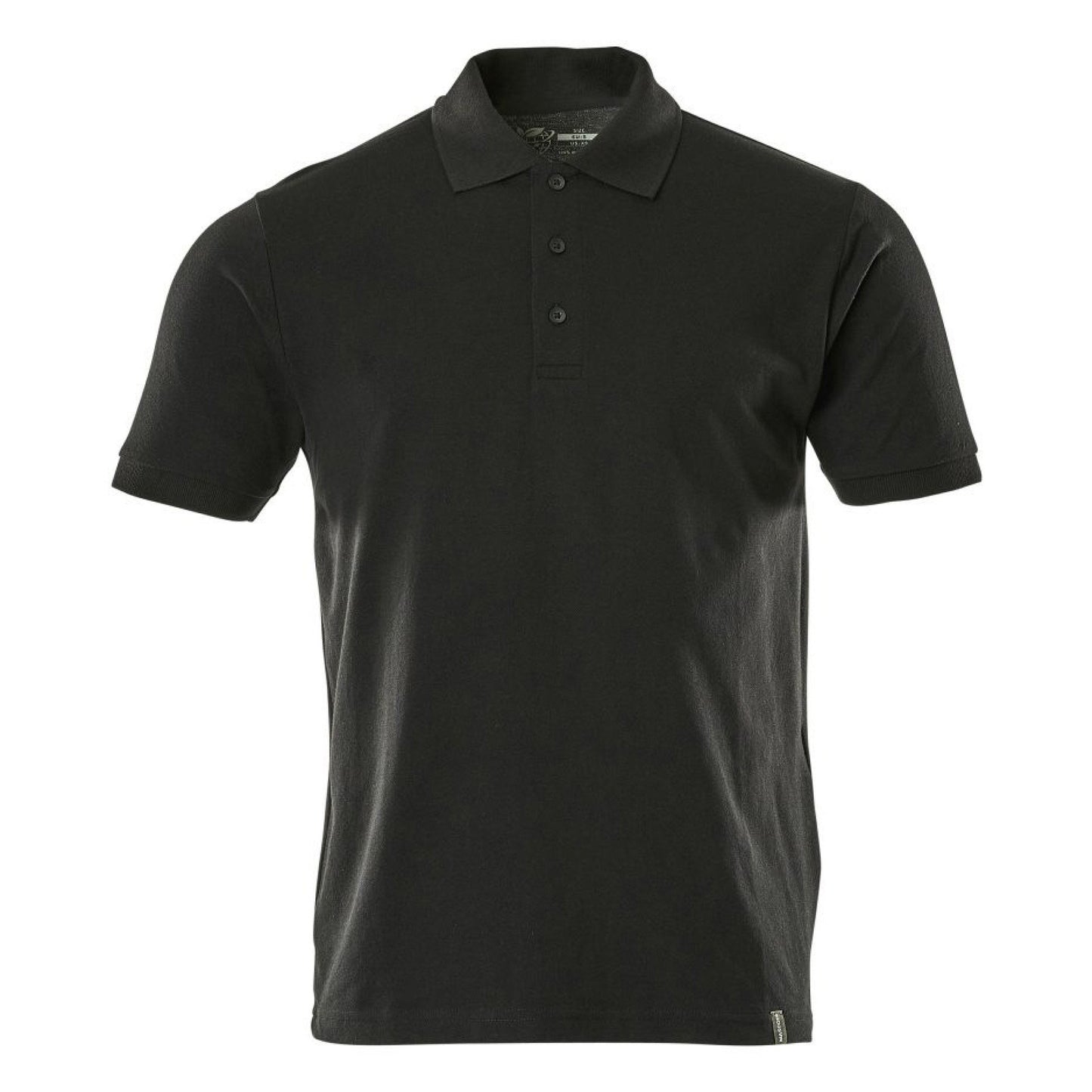 Deep Black - Front - Mascot Mens Crossover Plain Polo Shirt