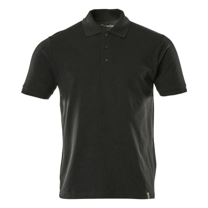 Deep Black - Front - Mascot Mens Crossover Plain Polo Shirt