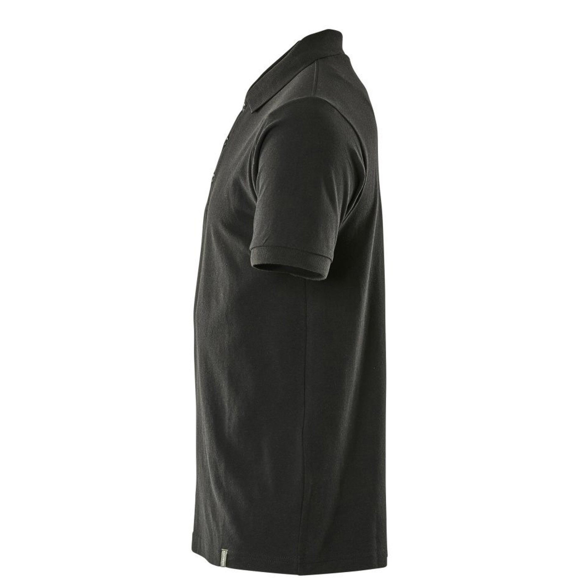 Deep Black - Side - Mascot Mens Crossover Plain Polo Shirt