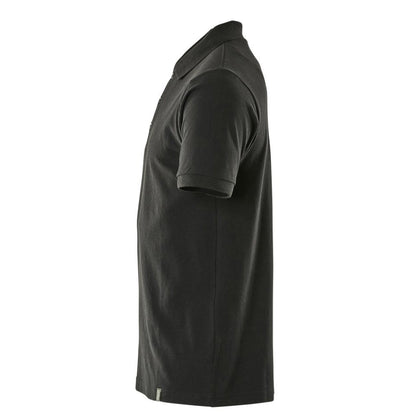 Deep Black - Side - Mascot Mens Crossover Plain Polo Shirt