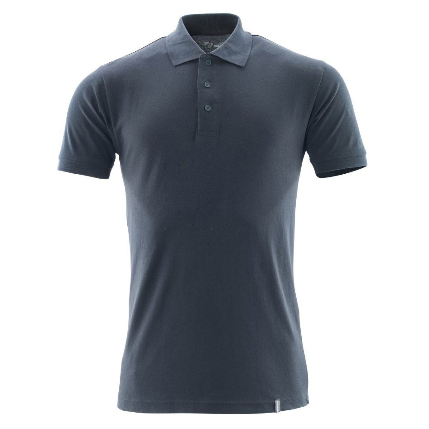 Dark Navy - Front - Mascot Mens Crossover Plain Polo Shirt