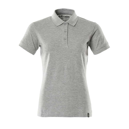 Grey - Front - Mascot Womens-Ladies Crossover Plain Polo Shirt
