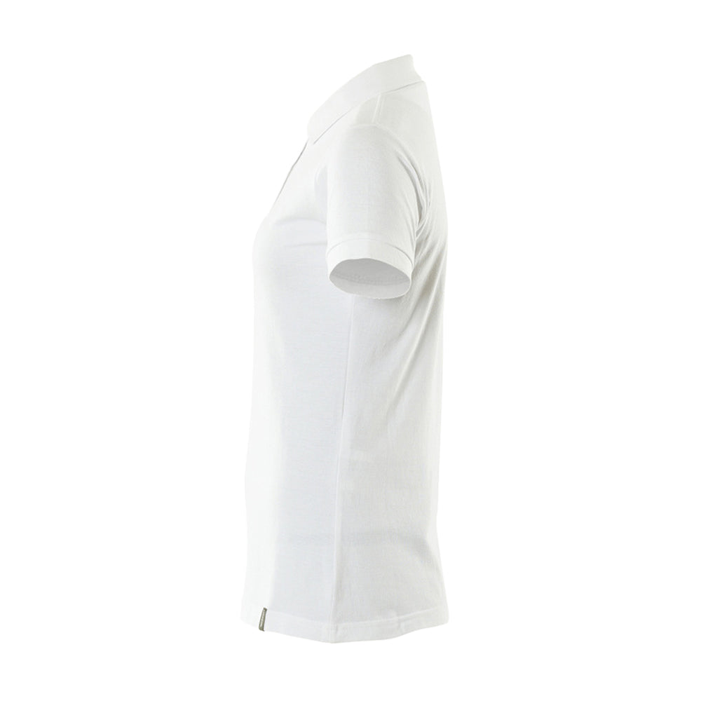 White - Lifestyle - Mascot Womens-Ladies Crossover Plain Polo Shirt